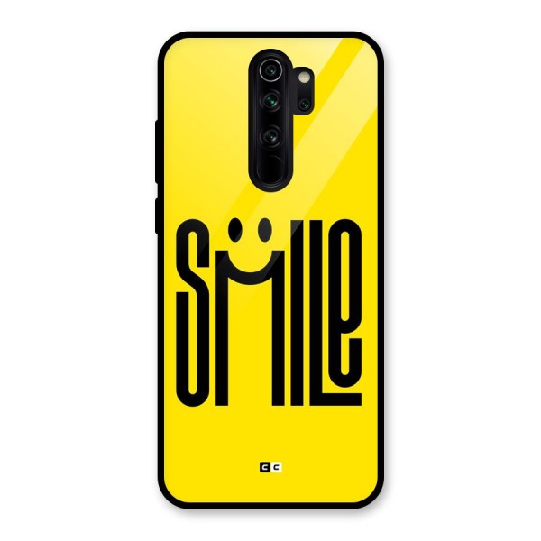 Awesome Smile Glass Back Case for Redmi Note 8 Pro