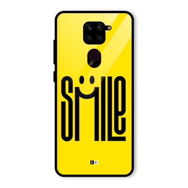 Awesome Smile Glass Back Case for Redmi Note 9