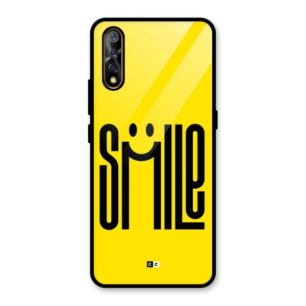 Awesome Smile Glass Back Case for Vivo S1