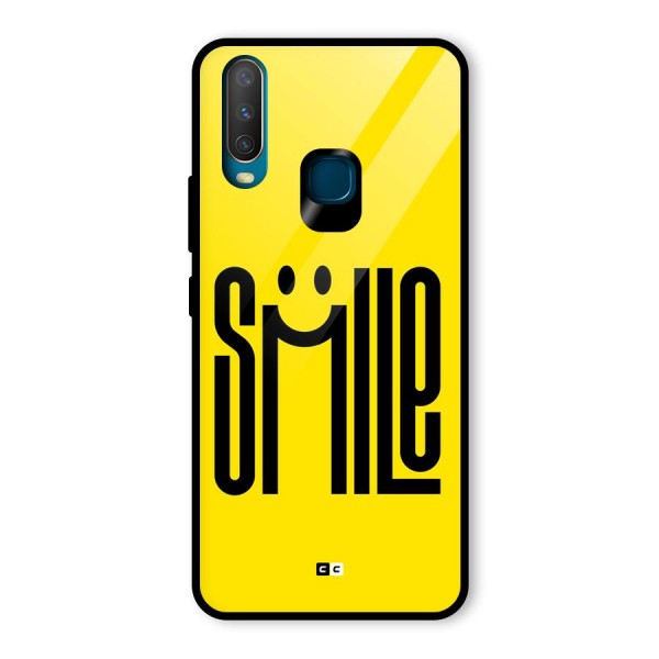 Awesome Smile Glass Back Case for Vivo Y12