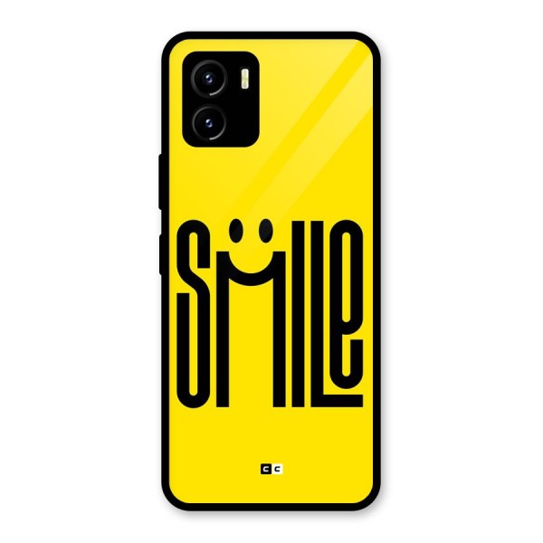 Awesome Smile Glass Back Case for Vivo Y15s
