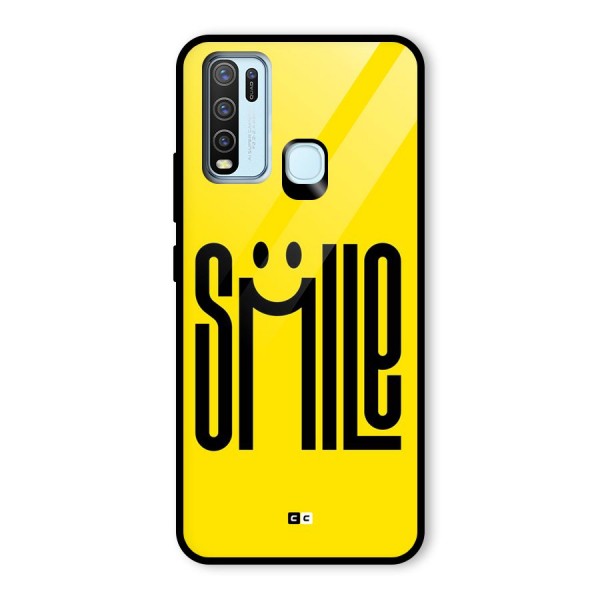 Awesome Smile Glass Back Case for Vivo Y30