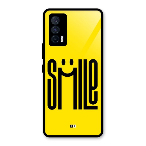 Awesome Smile Glass Back Case for Vivo iQOO 7 5G