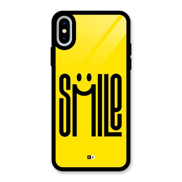 Awesome Smile Glass Back Case for iPhone X