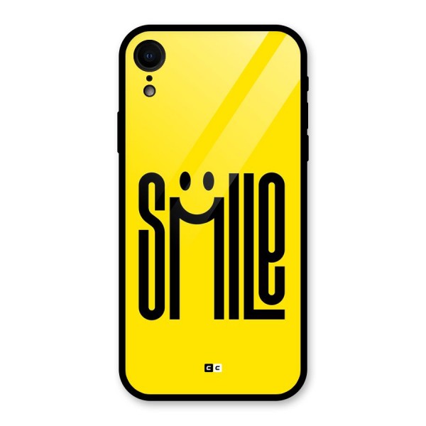 Awesome Smile Glass Back Case for iPhone XR