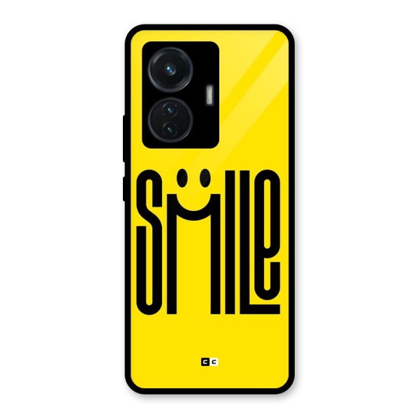 Awesome Smile Glass Back Case for iQOO Z6 44W