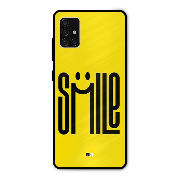 Awesome Smile Metal Back Case for Galaxy A51