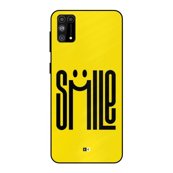Awesome Smile Metal Back Case for Galaxy F41