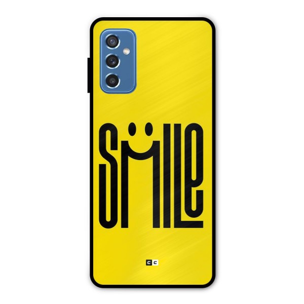 Awesome Smile Metal Back Case for Galaxy M52 5G