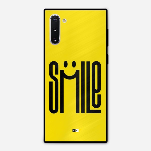 Awesome Smile Metal Back Case for Galaxy Note 10