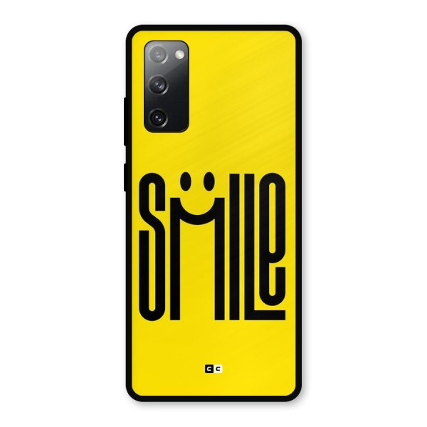 Awesome Smile Metal Back Case for Galaxy S20 FE 5G