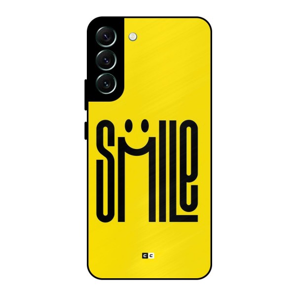 Awesome Smile Metal Back Case for Galaxy S22 Plus 5G