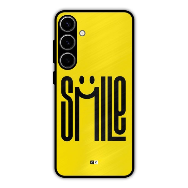 Awesome Smile Metal Back Case for Galaxy S24 Plus
