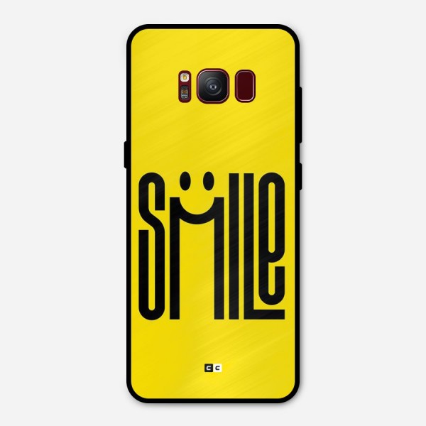 Awesome Smile Metal Back Case for Galaxy S8