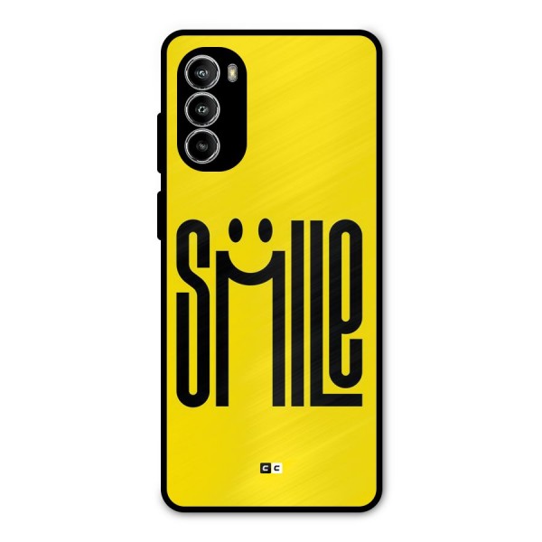 Awesome Smile Metal Back Case for Moto G52
