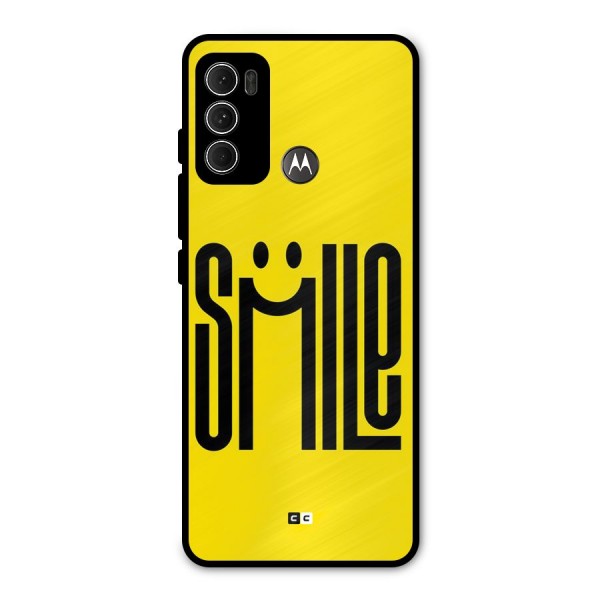 Awesome Smile Metal Back Case for Moto G60