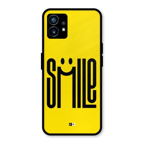 Awesome Smile Metal Back Case for Nothing Phone 1