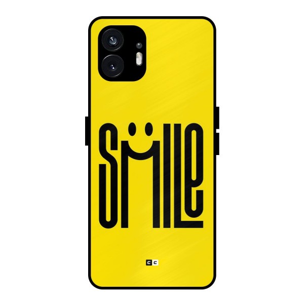 Awesome Smile Metal Back Case for Nothing Phone 2