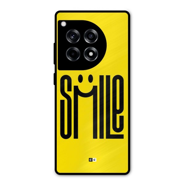 Awesome Smile Metal Back Case for OnePlus 12R