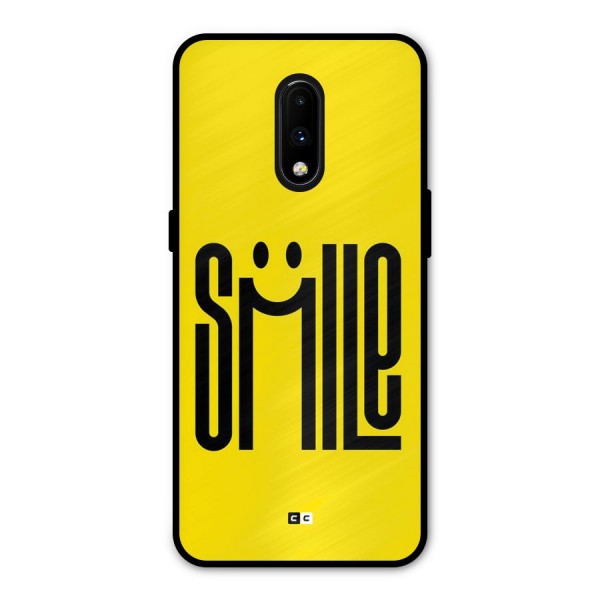 Awesome Smile Metal Back Case for OnePlus 7
