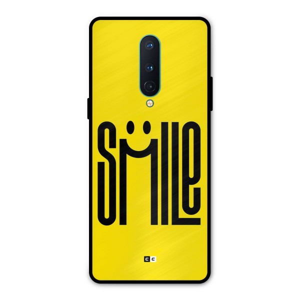 Awesome Smile Metal Back Case for OnePlus 8