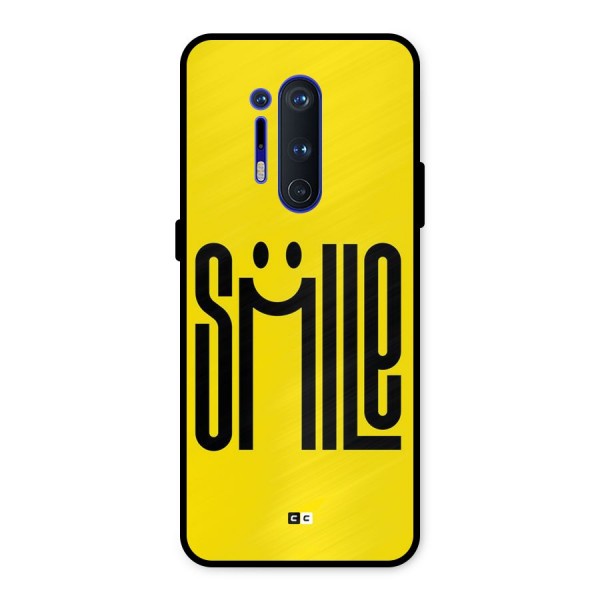 Awesome Smile Metal Back Case for OnePlus 8 Pro