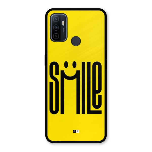 Awesome Smile Metal Back Case for Oppo A53