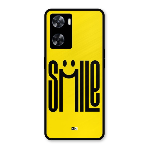 Awesome Smile Metal Back Case for Oppo A77s