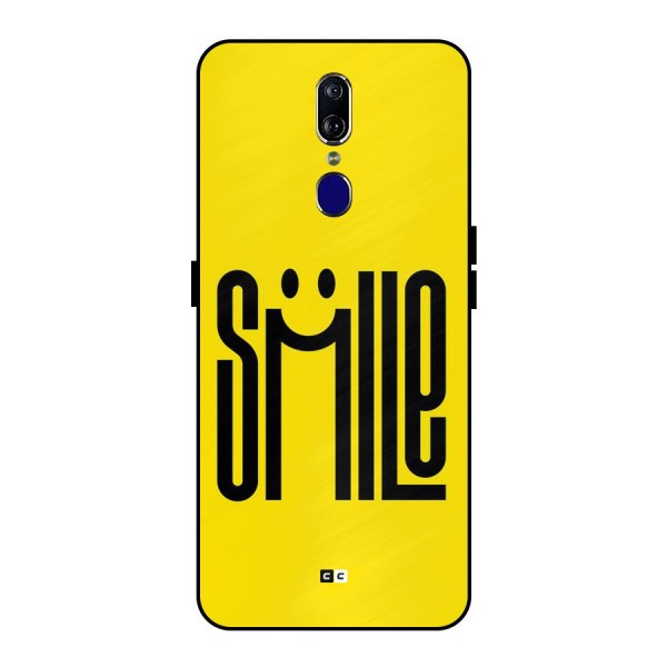 Awesome Smile Metal Back Case for Oppo F11