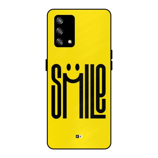 Awesome Smile Metal Back Case for Oppo F19