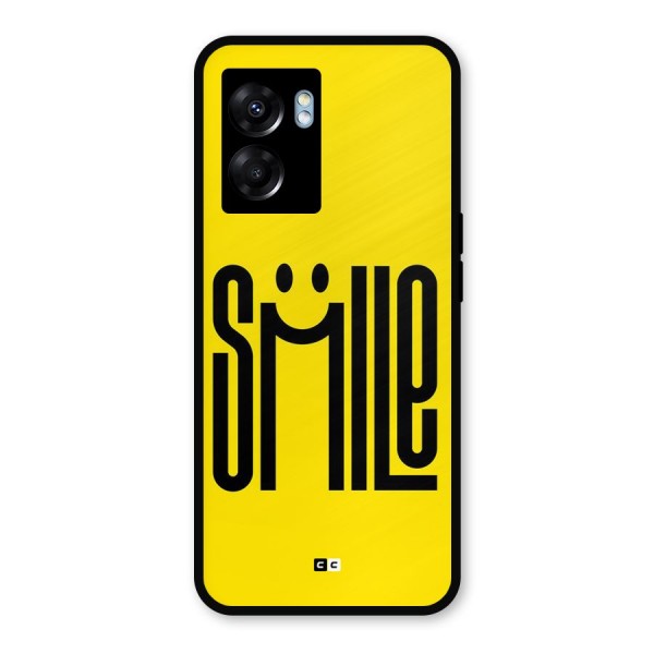 Awesome Smile Metal Back Case for Oppo K10 (5G)