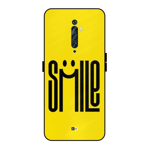 Awesome Smile Metal Back Case for Oppo Reno2 F