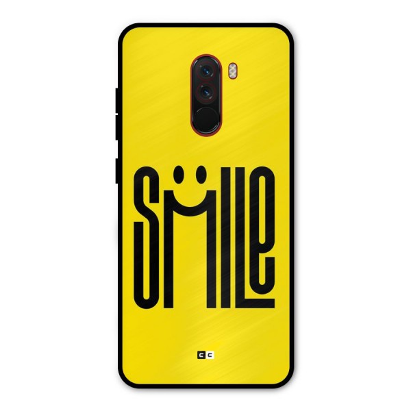 Awesome Smile Metal Back Case for Poco F1