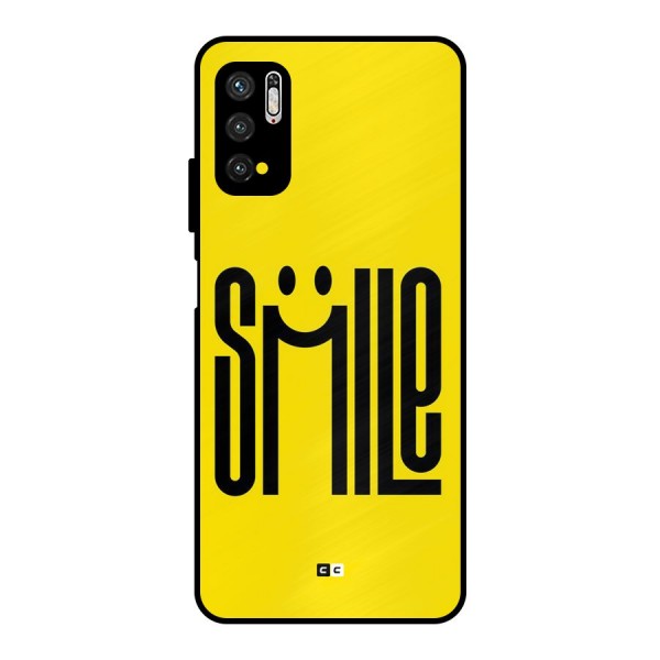Awesome Smile Metal Back Case for Poco M3 Pro 5G