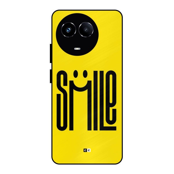 Awesome Smile Metal Back Case for Realme 11X