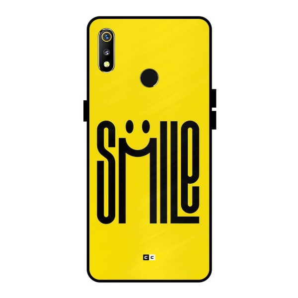 Awesome Smile Metal Back Case for Realme 3