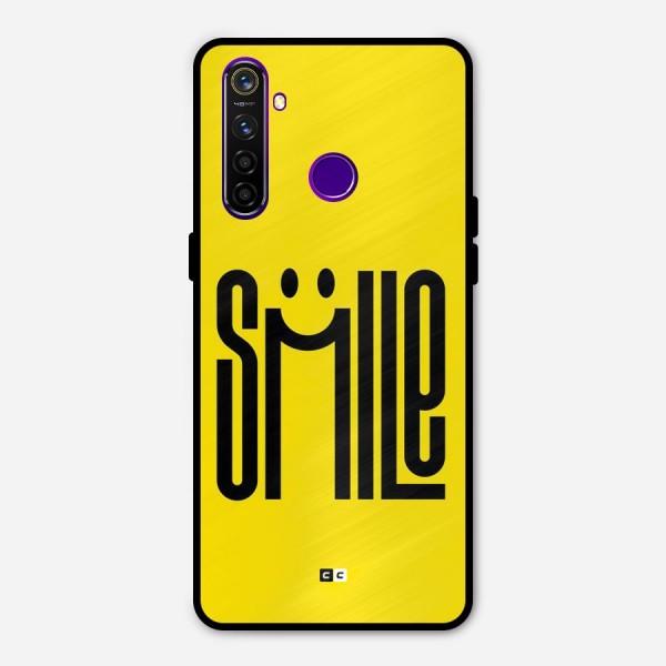 Awesome Smile Metal Back Case for Realme 5 Pro