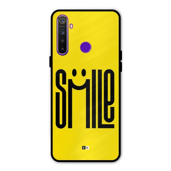 Awesome Smile Metal Back Case for Realme 5i