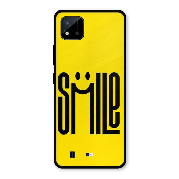 Awesome Smile Metal Back Case for Realme C11 2021