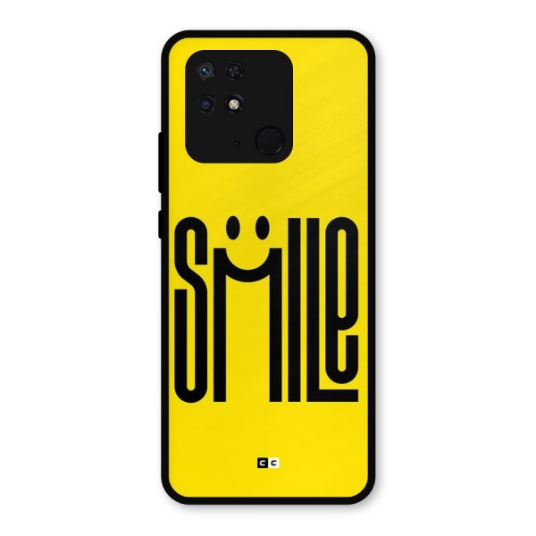 Awesome Smile Metal Back Case for Redmi 10 Power