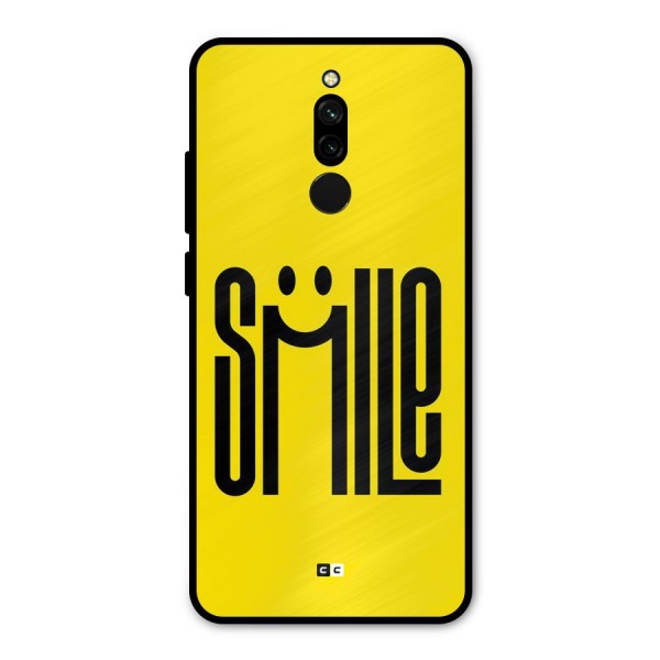 Awesome Smile Metal Back Case for Redmi 8