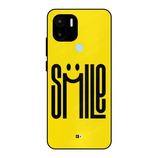 Awesome Smile Metal Back Case for Redmi A2 Plus