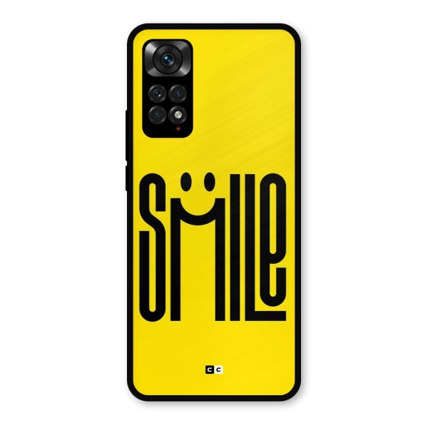 Awesome Smile Metal Back Case for Redmi Note 11