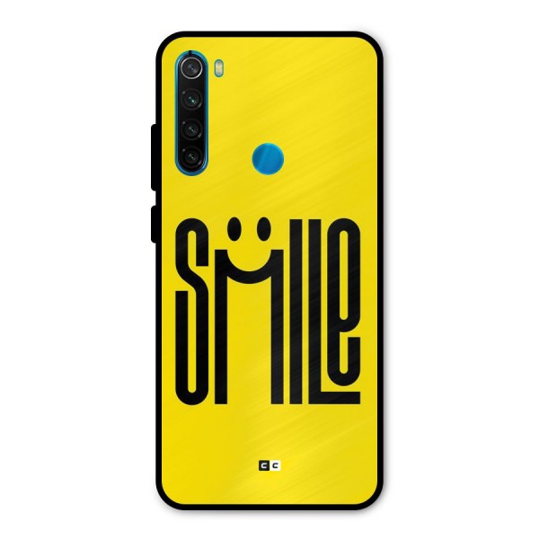 Awesome Smile Metal Back Case for Redmi Note 8