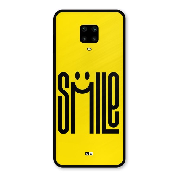 Awesome Smile Metal Back Case for Redmi Note 9 Pro Max
