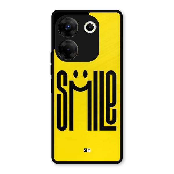Awesome Smile Metal Back Case for Tecno Camon 20 Pro