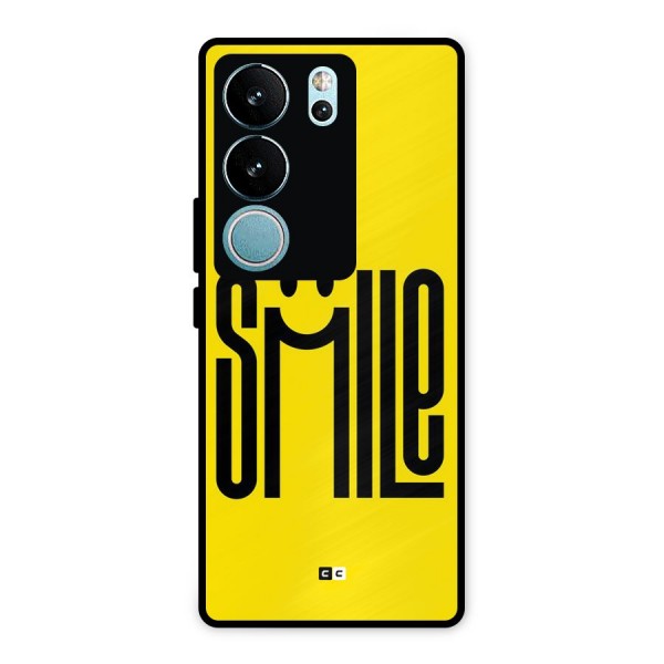 Awesome Smile Metal Back Case for Vivo V29