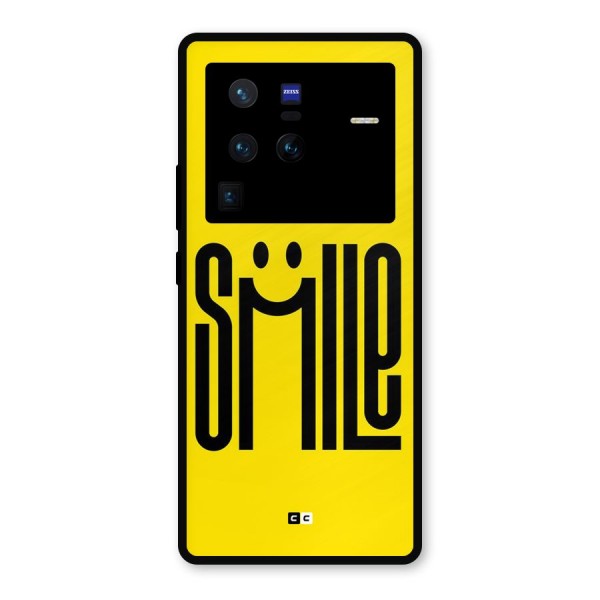 Awesome Smile Metal Back Case for Vivo X80 Pro