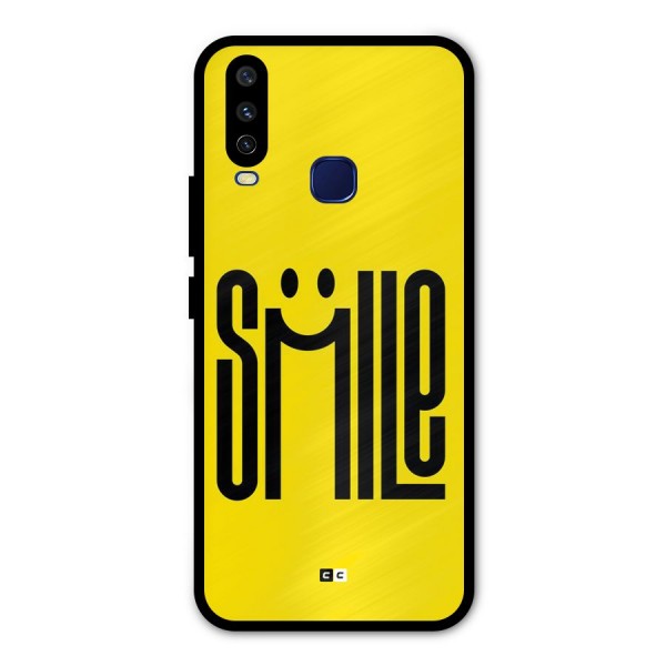 Awesome Smile Metal Back Case for Vivo Y15
