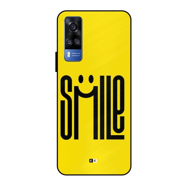Awesome Smile Metal Back Case for Vivo Y51